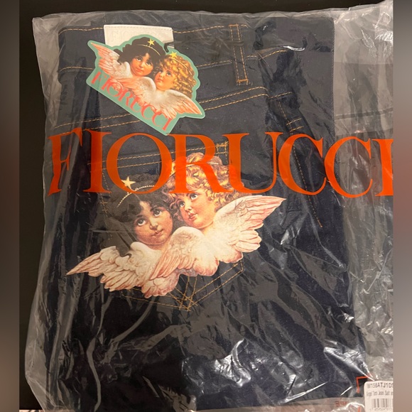 Fiorucci slim jeans with angel pocket in indigo vintage wash - Picture 5 of 5